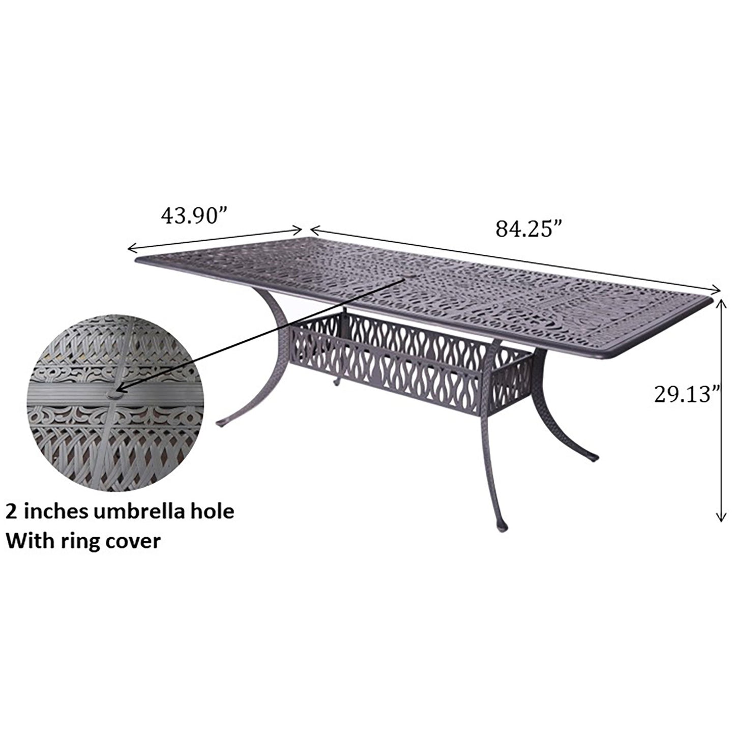 Rectangle Table - Desert Night Home Essentials