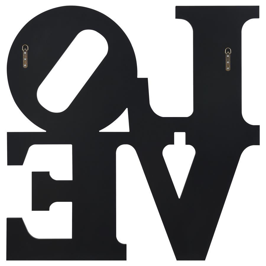 Keiran - Love Lettered Wall Mirror - Silver CoasterEveryday