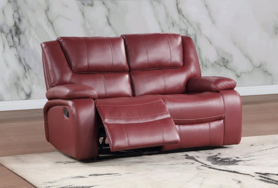Camila - Upholstered Motion Reclining Loveseat Coaster Fine Furniture