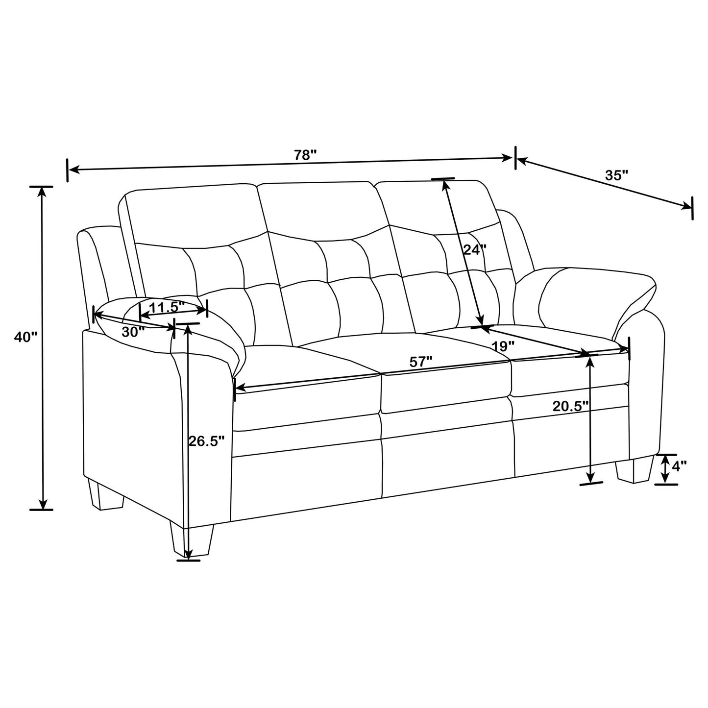 Castro - Living Room Set Furniture Max