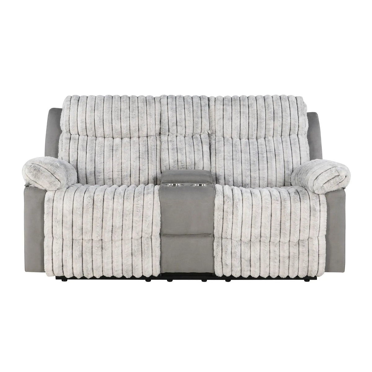 Bruni - Console Reclining Loveseat With Manual Recline Global Furniture USA