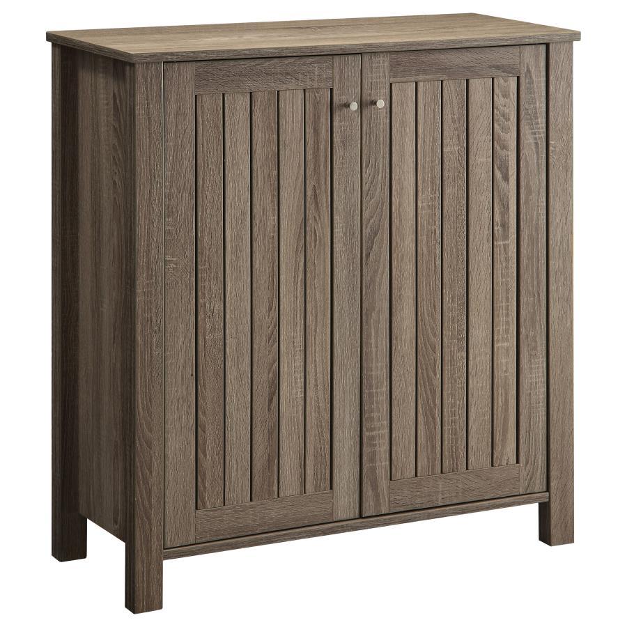 Marisa - 4-Shelf Engineered Wood Shoe Cabinet - Dark Taupe CoasterEveryday