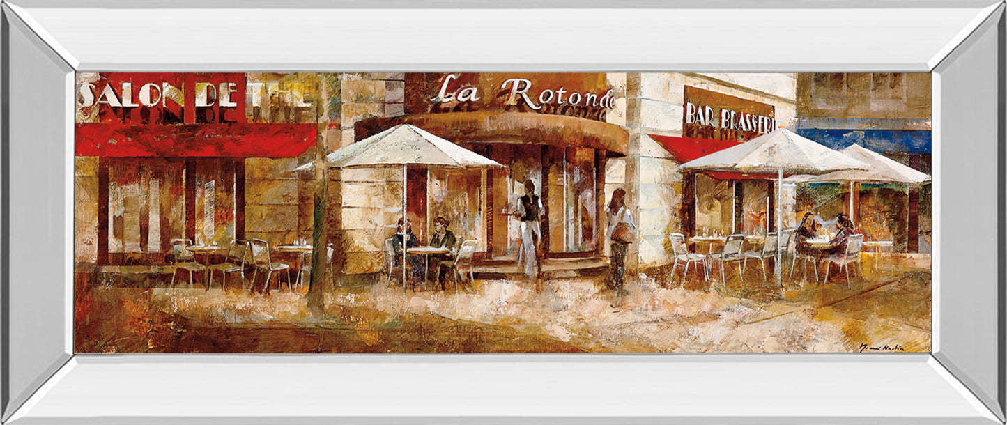 La Rolende By Noemi Martin - Mirror Framed Print Wall Art - Red - Snoozhouse