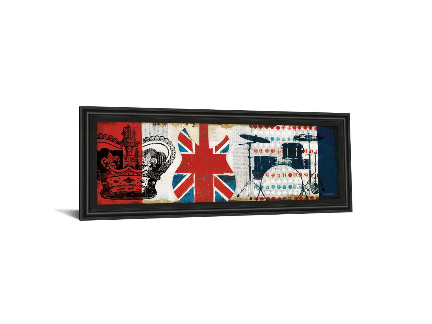 British Invasion Il By Mo Mullan - Framed Print Wall Art - Red - Snoozhouse