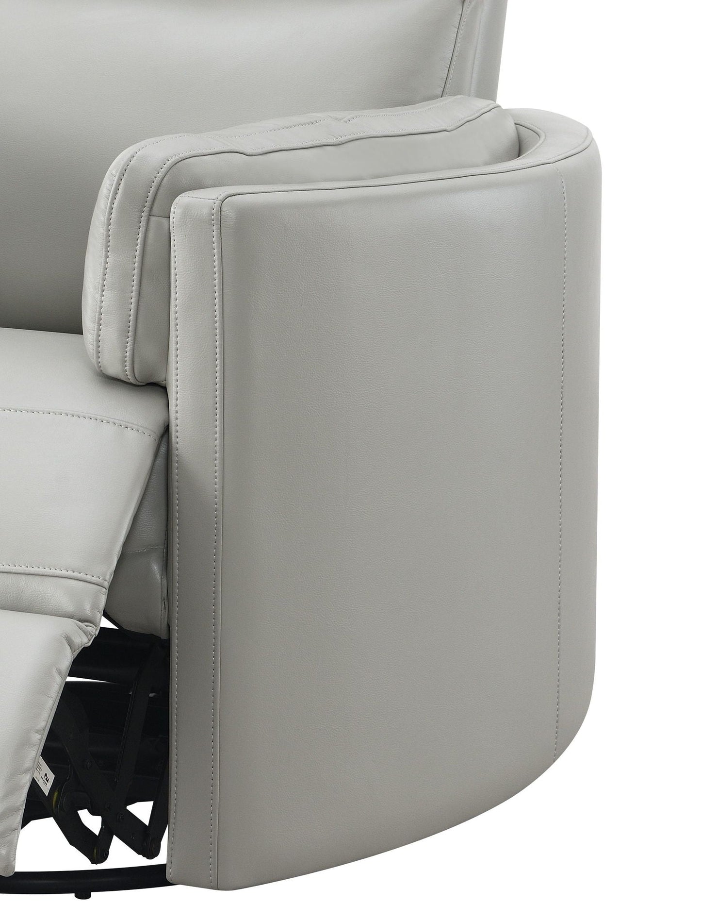 Sagen - Chenille Glider Recliner With Swivel Acme