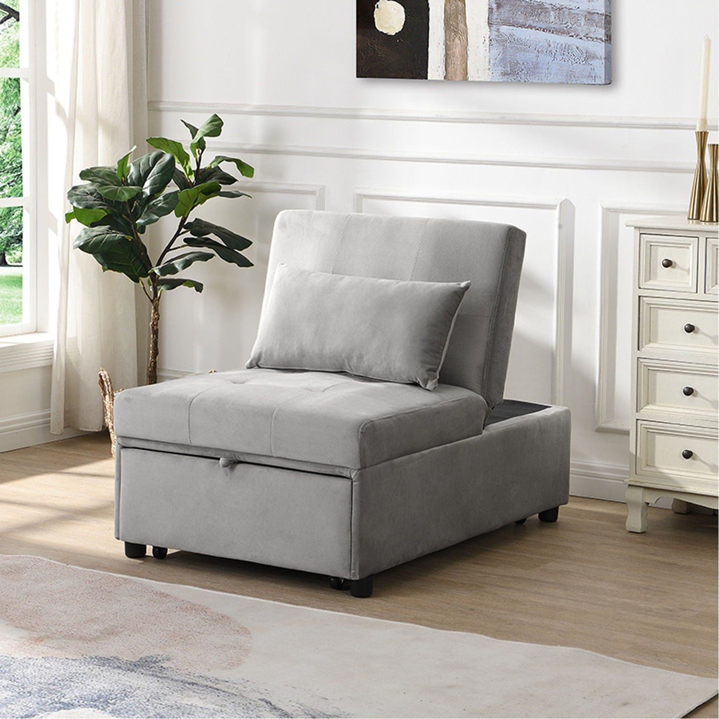 Versatile Folding Ottoman Sofa Bed Multifunctional Space Saver Home Essentials