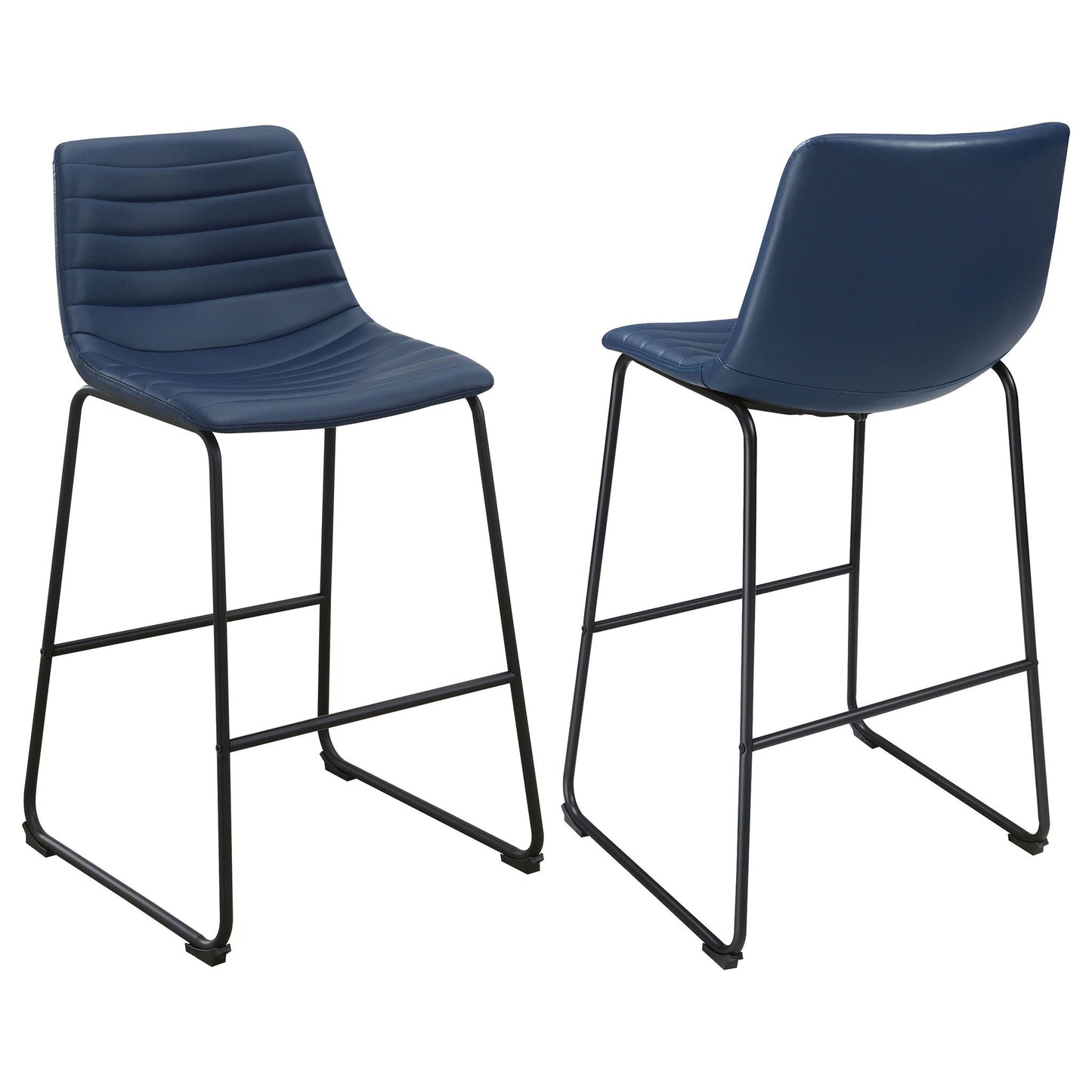 Zuni - Faux Leather Upholstered Bar Chair (Set of 2) CoasterEveryday