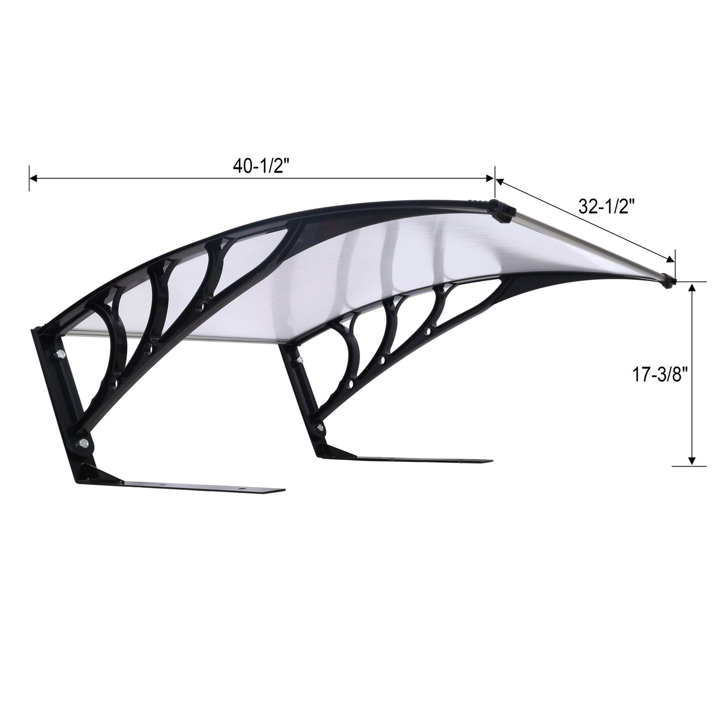 Weather Resistant Polycarbonate Canopy Outdoor Shade Cover For Robotic Lawn Mowers - Black Home Essentials