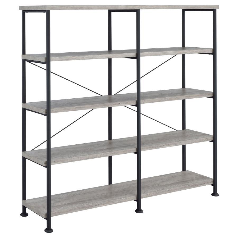 Analiese - 4-Shelf Double Bookshelf CoasterEveryday
