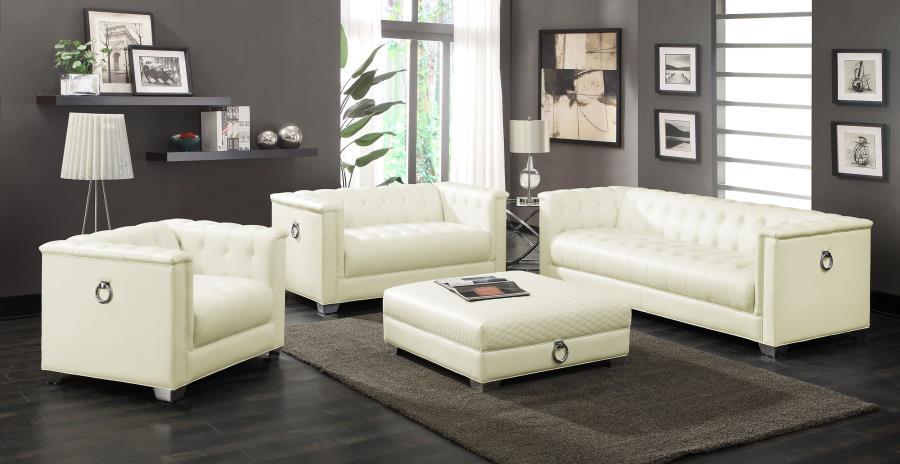 Chaviano - Upholstered Track Arm Sofa Set CoasterElevations
