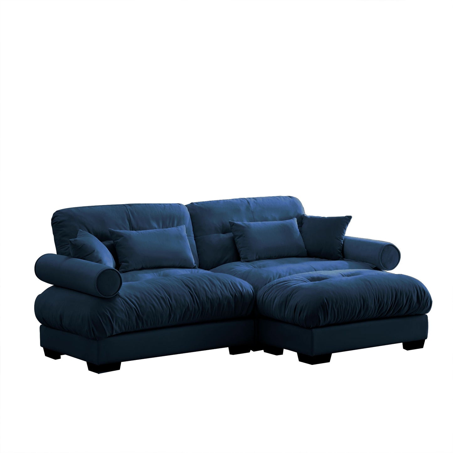 Super Comfort Oversized Modular Sectional Sofa With Movable Ottoman - Snoozhouse