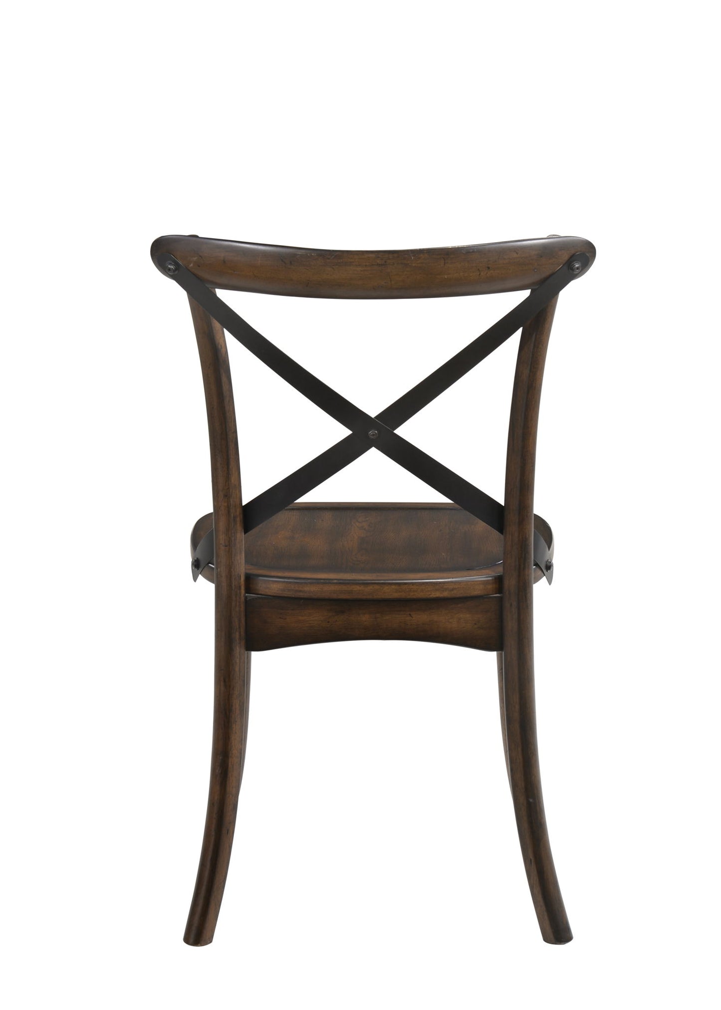 Kaelyn - Metal Side Chair (Set of 2) - Dark Oak Acme