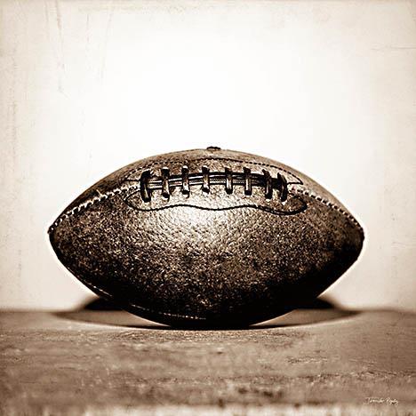 Vintage Football By Jennifer Rigsby (Small) - Dark Brown Classy Living