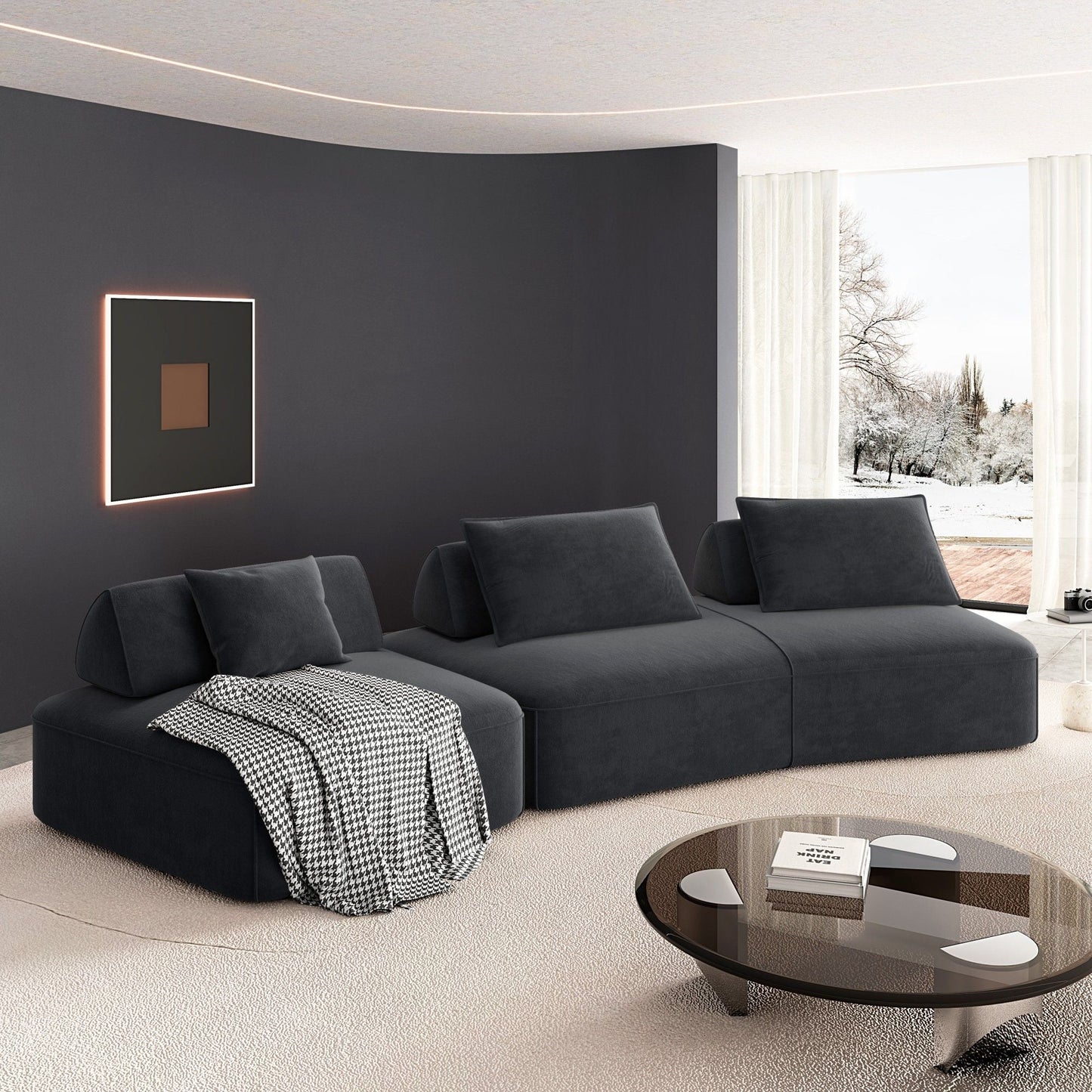 Modern Luxury Oversized Modular Sectional Sofa Set Home Essentials