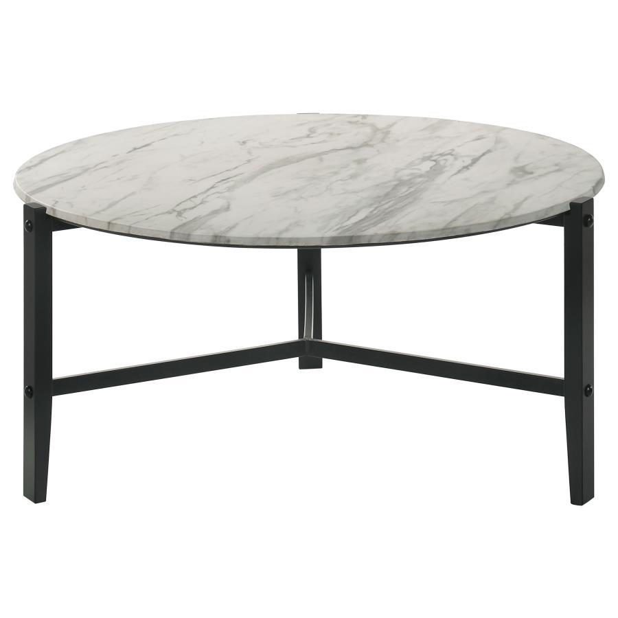 Tandi - Round Faux Marble Table CoasterEssence