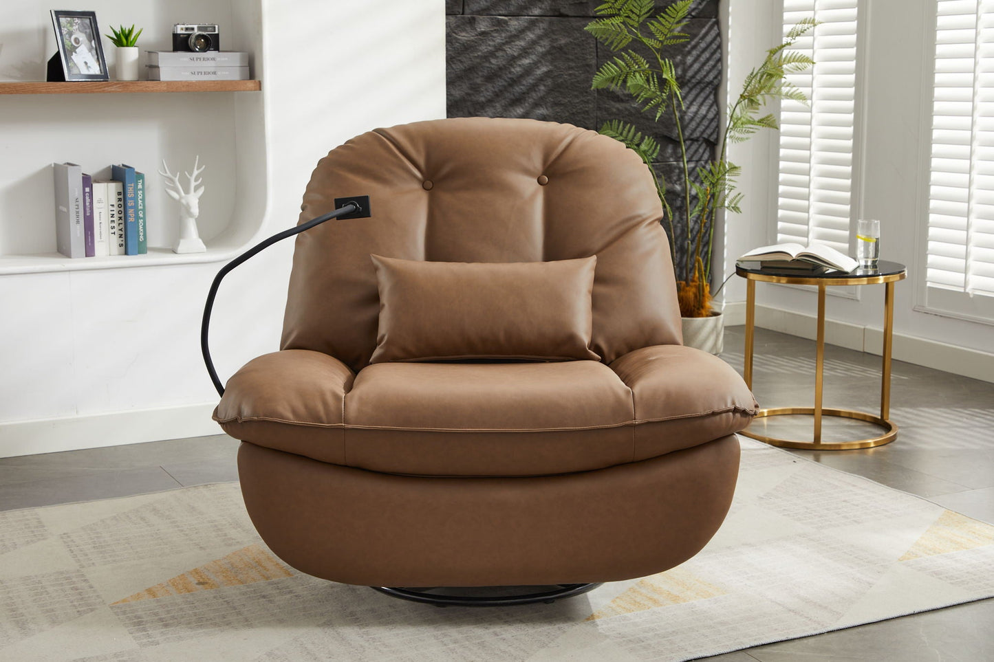 Power Recliner Swivel Glider USB Charger With Bluetooth Music Player, Sleep, Working, Game And Leisure Home Essentials