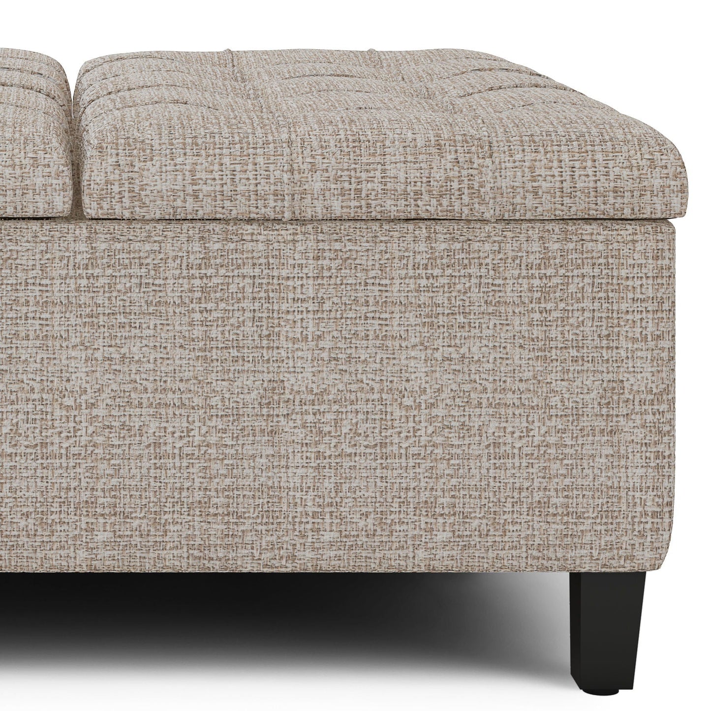 Harrison - Upholstered Coffee Table Storage Ottoman Simpli-Home