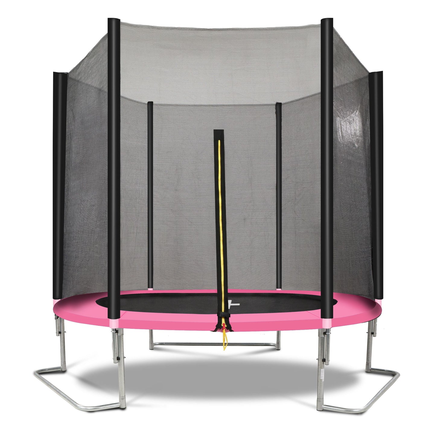 Yc 8Ft Trampoline Outer Net - Pink / Black Daily Nest
