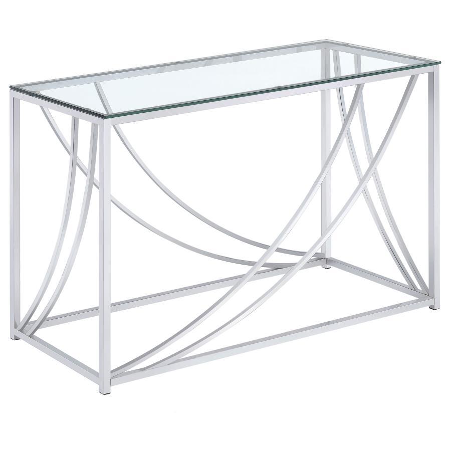 Lille - Glass Top Entryway Sofa Console Table Accents CoasterEssence