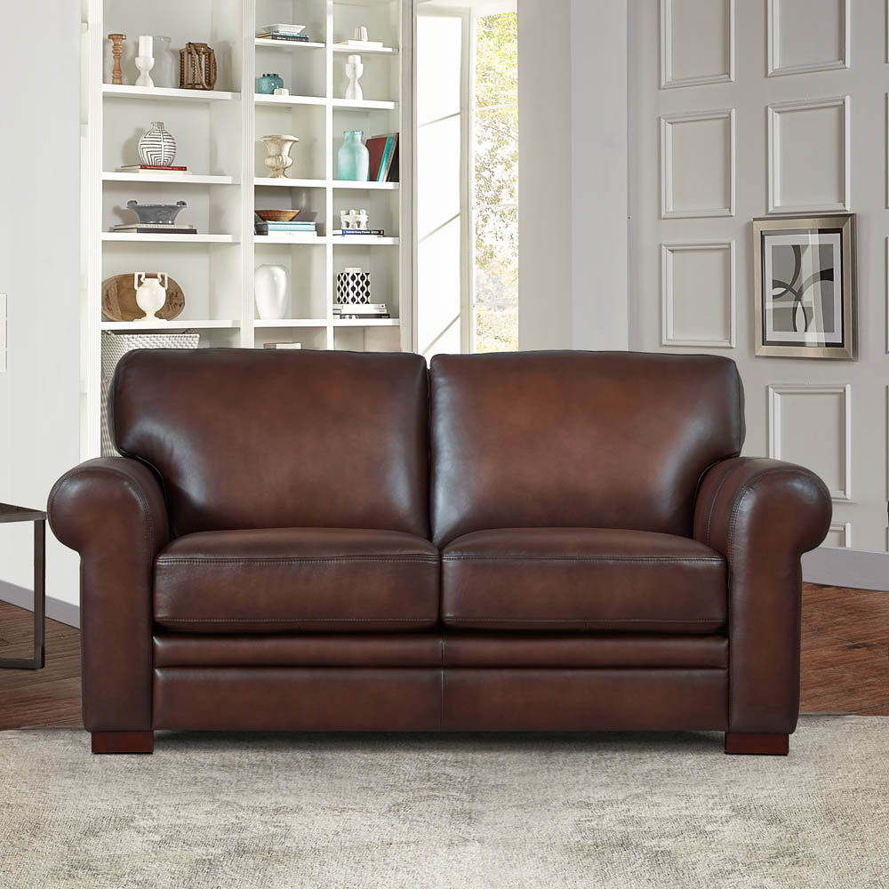 Brookfield - Leather Loveseat Hydeline Furniture