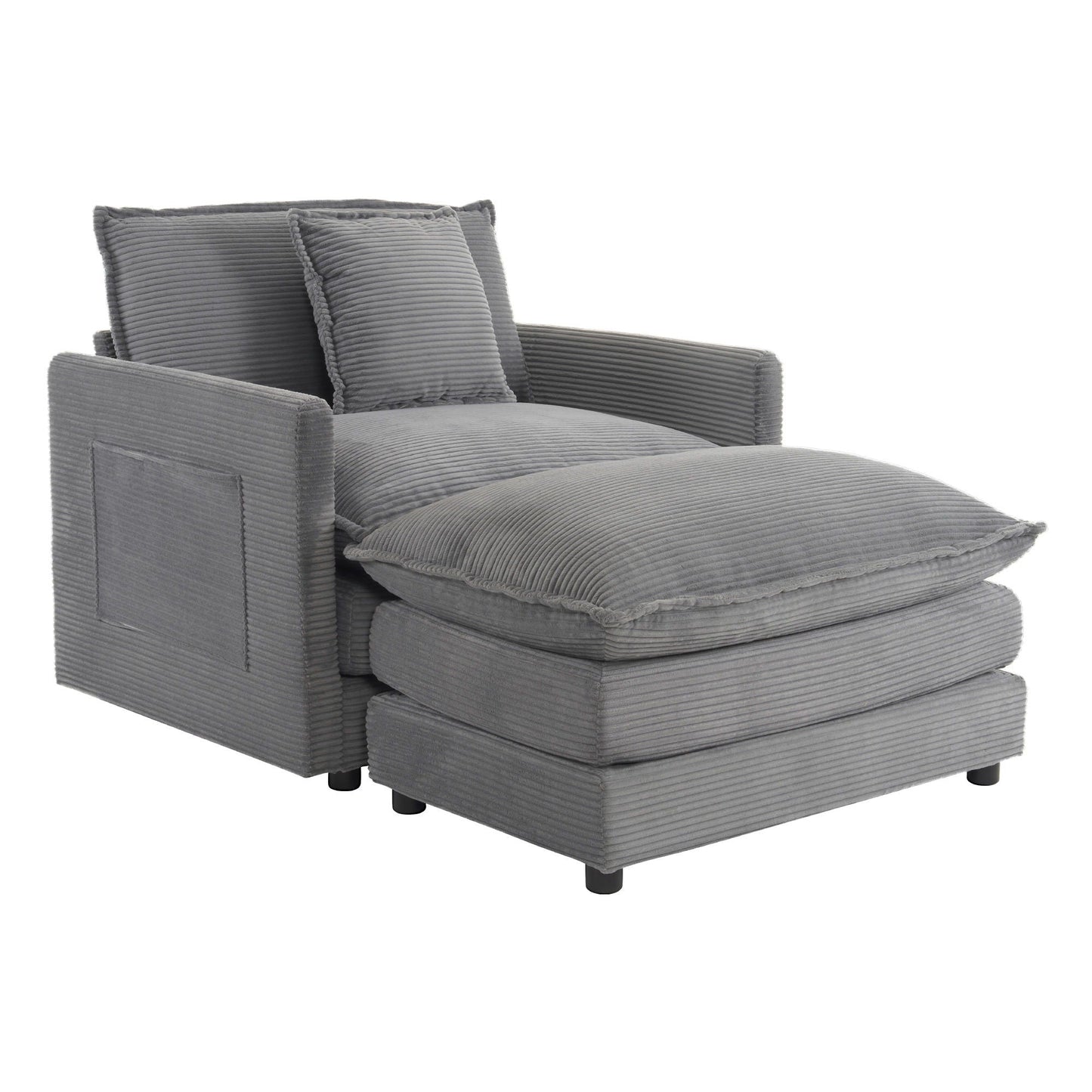 Modern Modular Sofa With Side Storage Pockets For Living Room Hearth and Haven