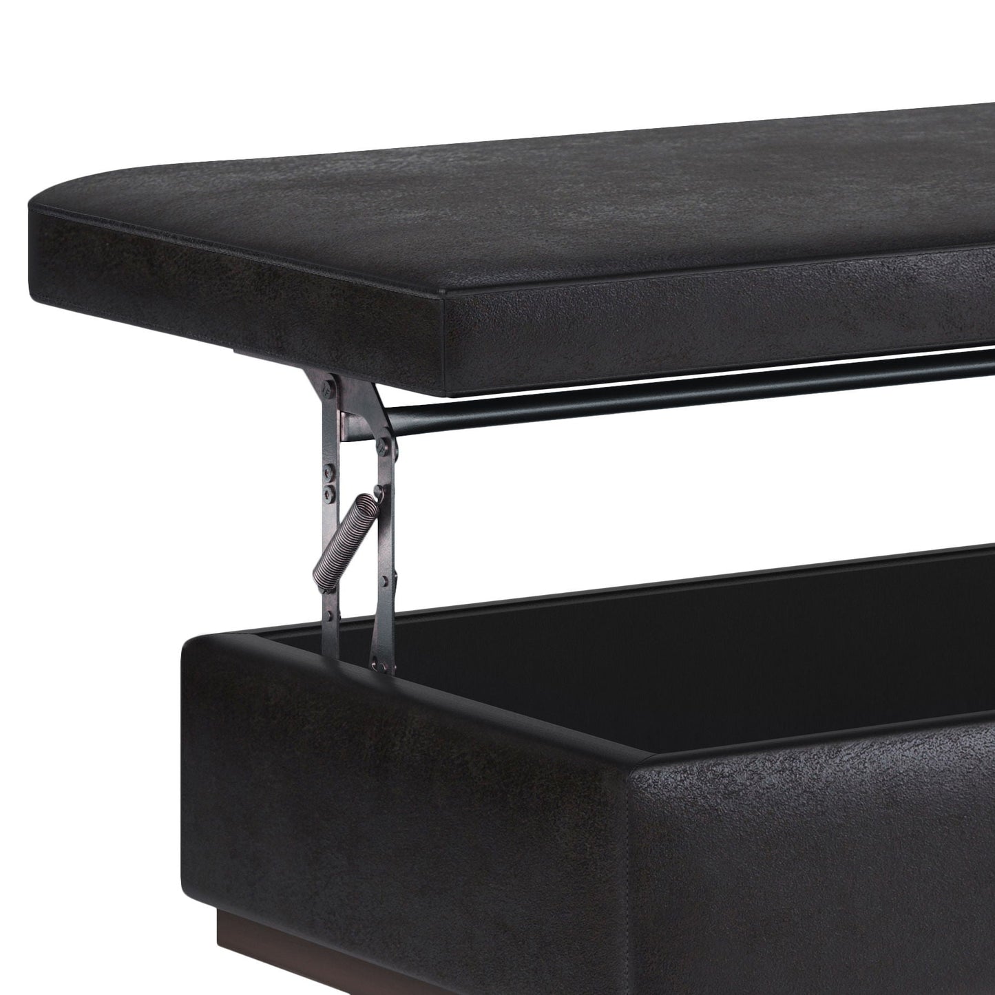 Owen - Lift Top Large Coffee Table Storage Ottoman, Mid Century Style Simpli-Home