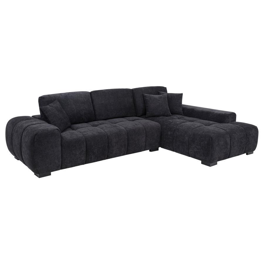 Octavia - Fabric Upholstered Sectional Chaise Sofa Coaster Fine Furniture