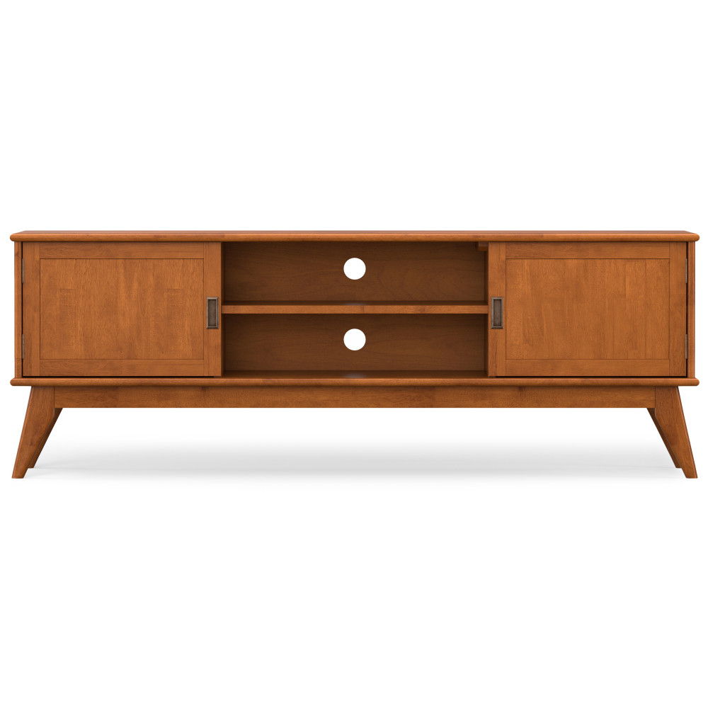 Draper - Handcrafted Mid Century Low TV Media Stand Simpli-Home