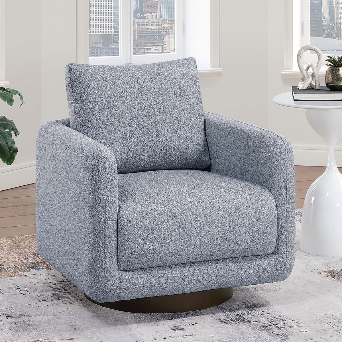 Swivel Accent Chair Upholstered Home Essentials