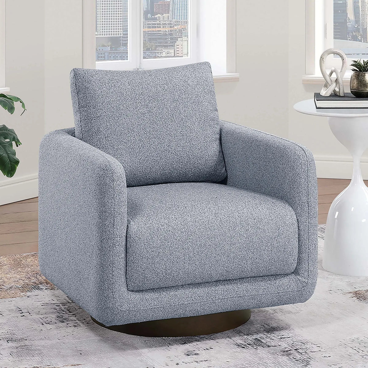 Swivel Accent Chair Upholstered Home Essentials