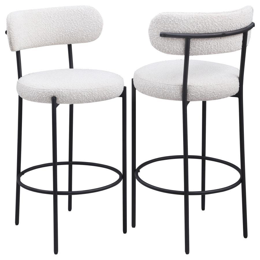 Viola - Boucle Upholstered Bar Stool (Set of 2) Coaster Fine Furniture