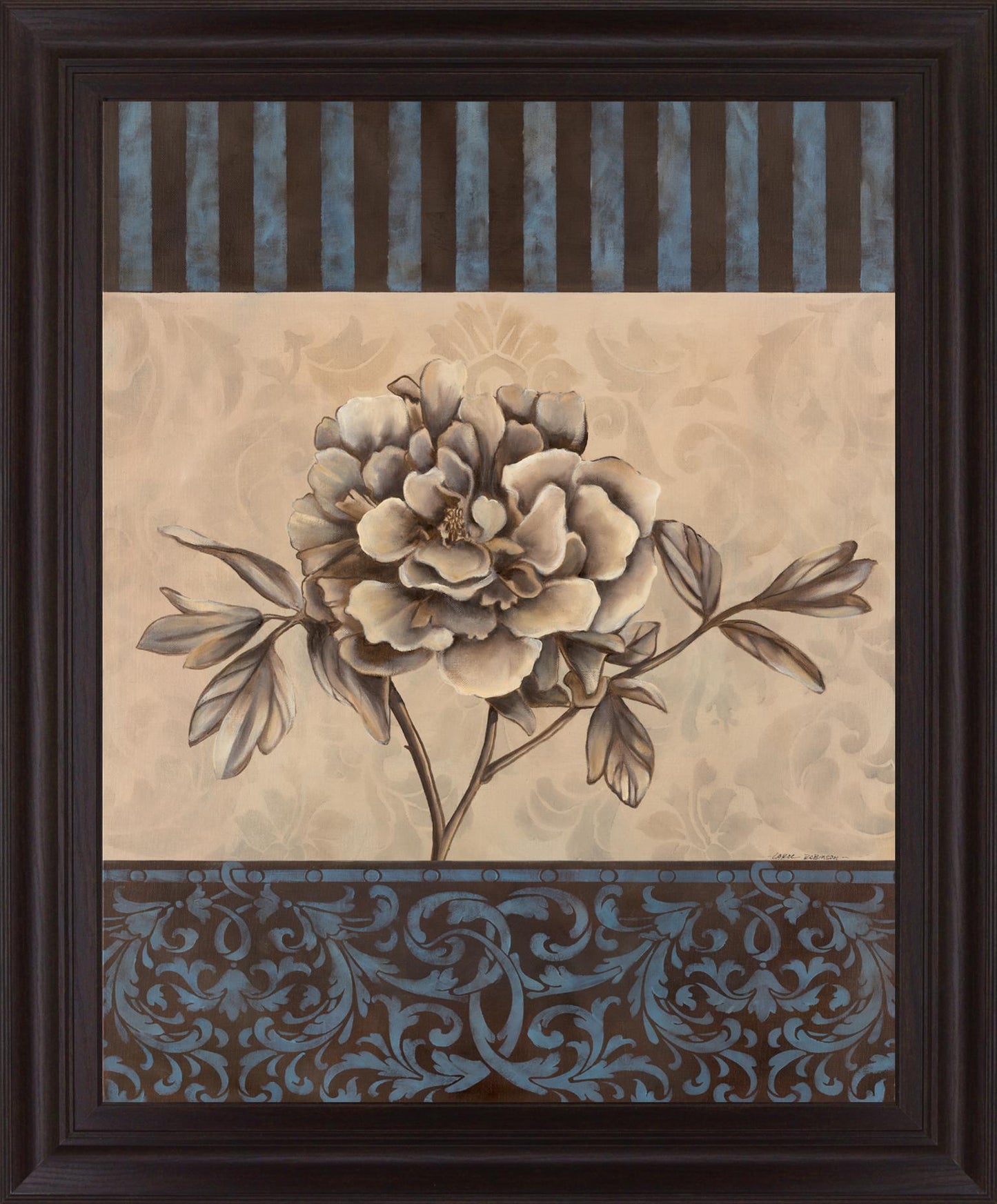 Muted Blossom Harmony - 28" x 34" Framed Wall Art Classy Art