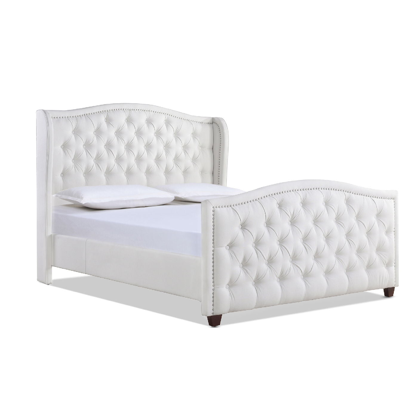 Marcella - Upholstered Shelter Headboard Bed Set Jennifer Taylor Home