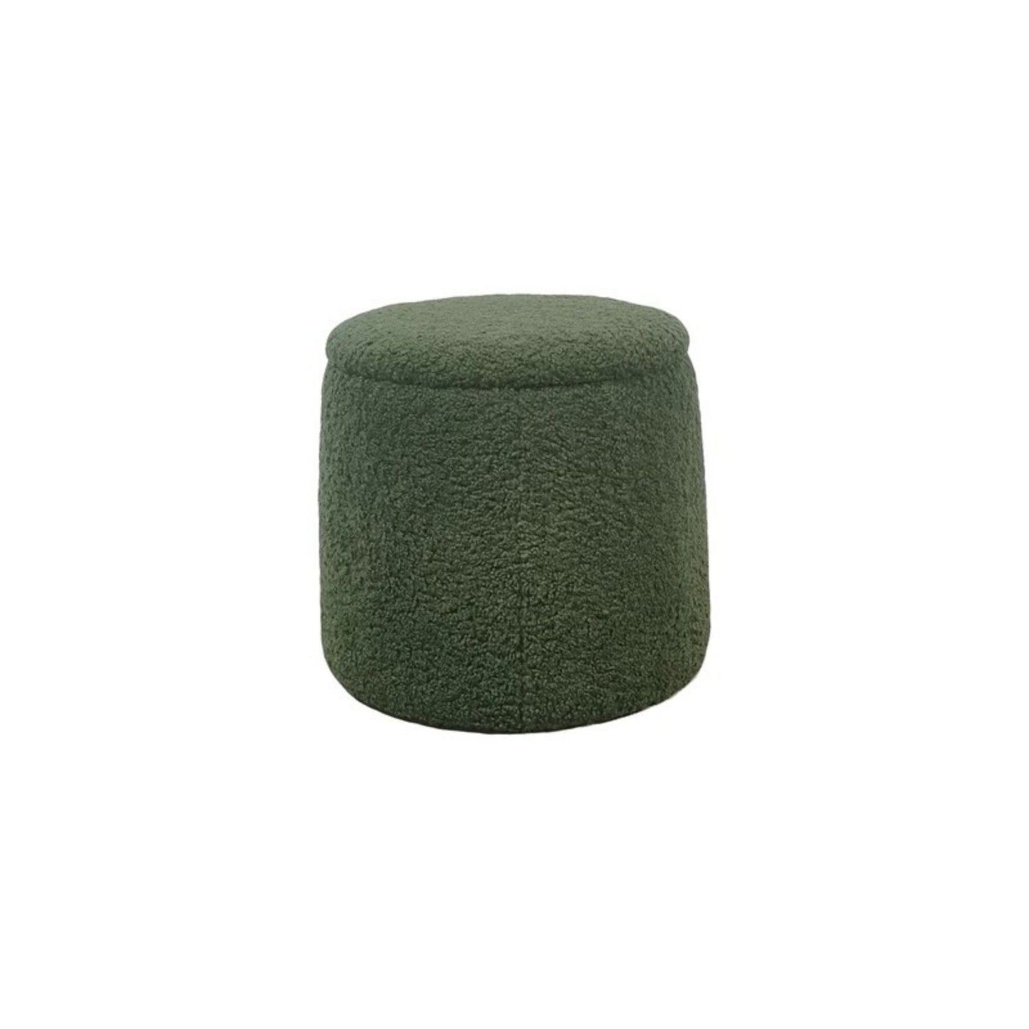 Elegant Round Storage Ottoman Upholstered JLA