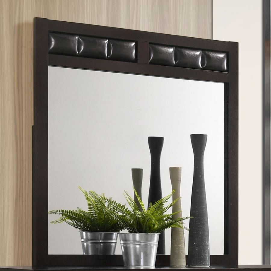 Carlton - Upholstered Rectangular Mirror CoasterEveryday