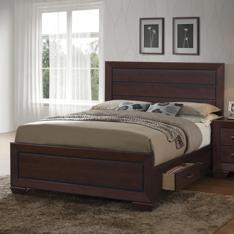 Kauffman - Wood Storage Panel Bed CoasterEveryday