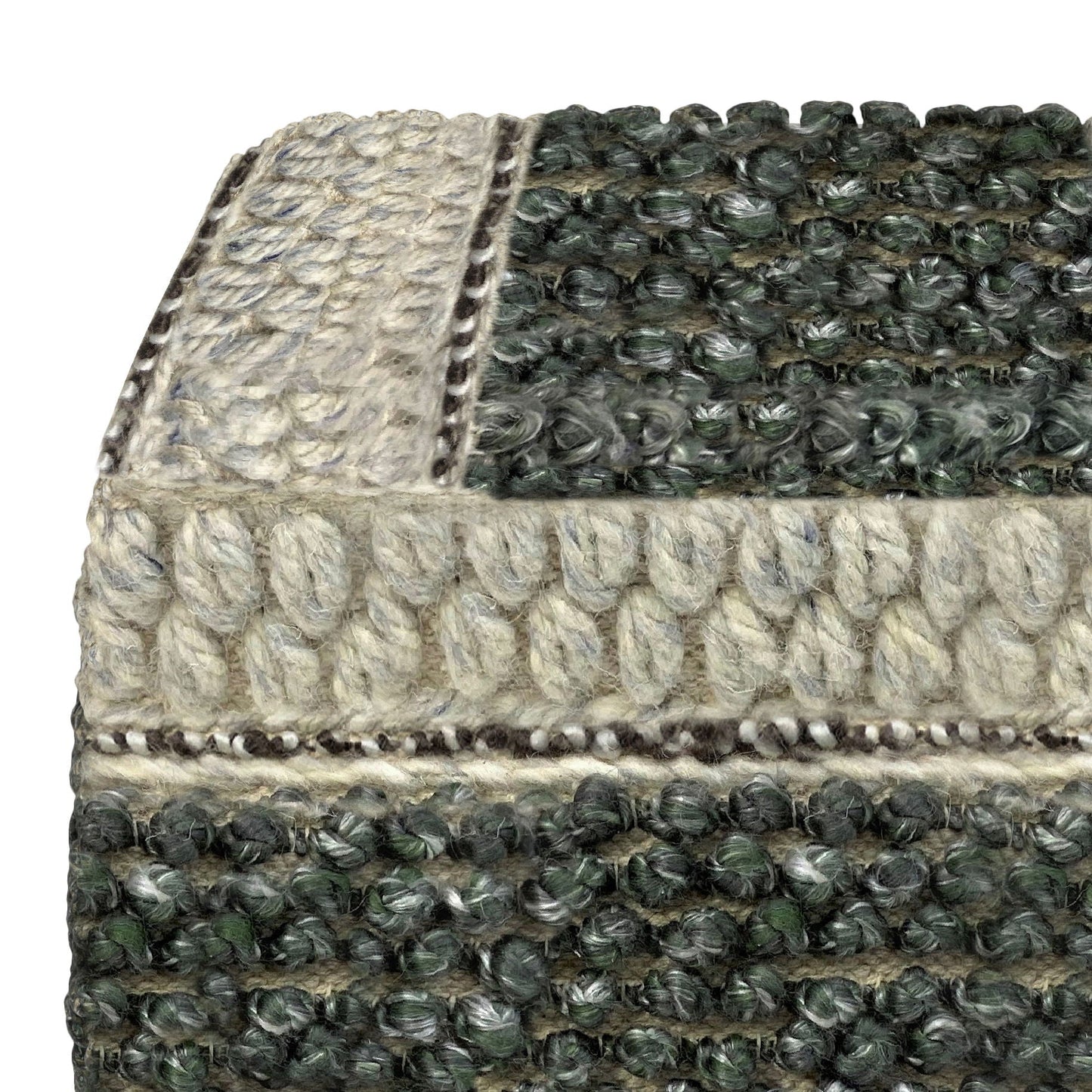 Grady - Handcrafted Square Pouf Simpli-Home