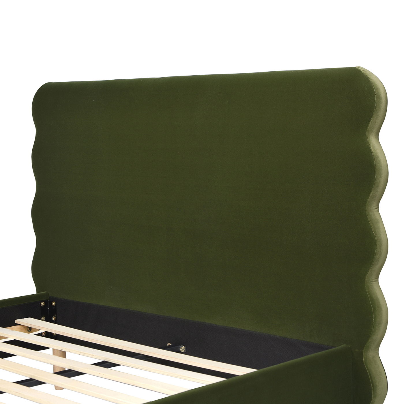 Stockholm - Modern Wavy Headboard Platform Bed Jennifer Taylor Home