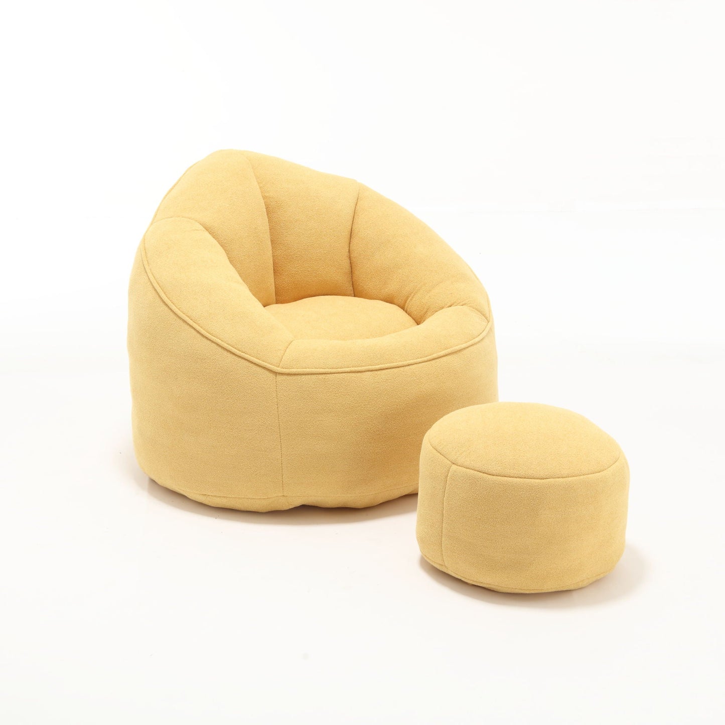 Bedding Bean Bag Sofa Chair High Pressure Foam With Footrest Home Essentials