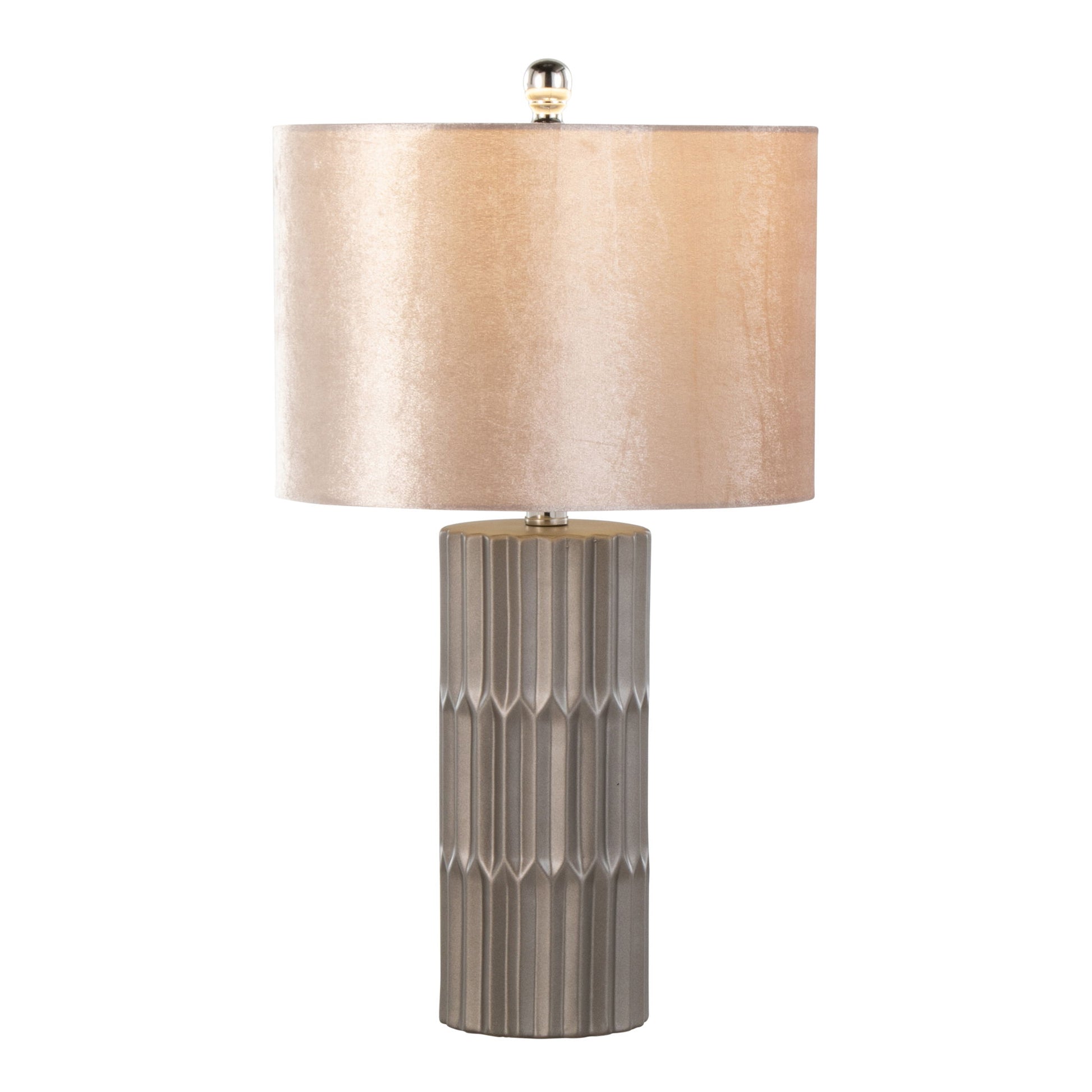 Tania - Contemporary Table Lamp - Brown / Metallic Brown / Champagne Lumi Source