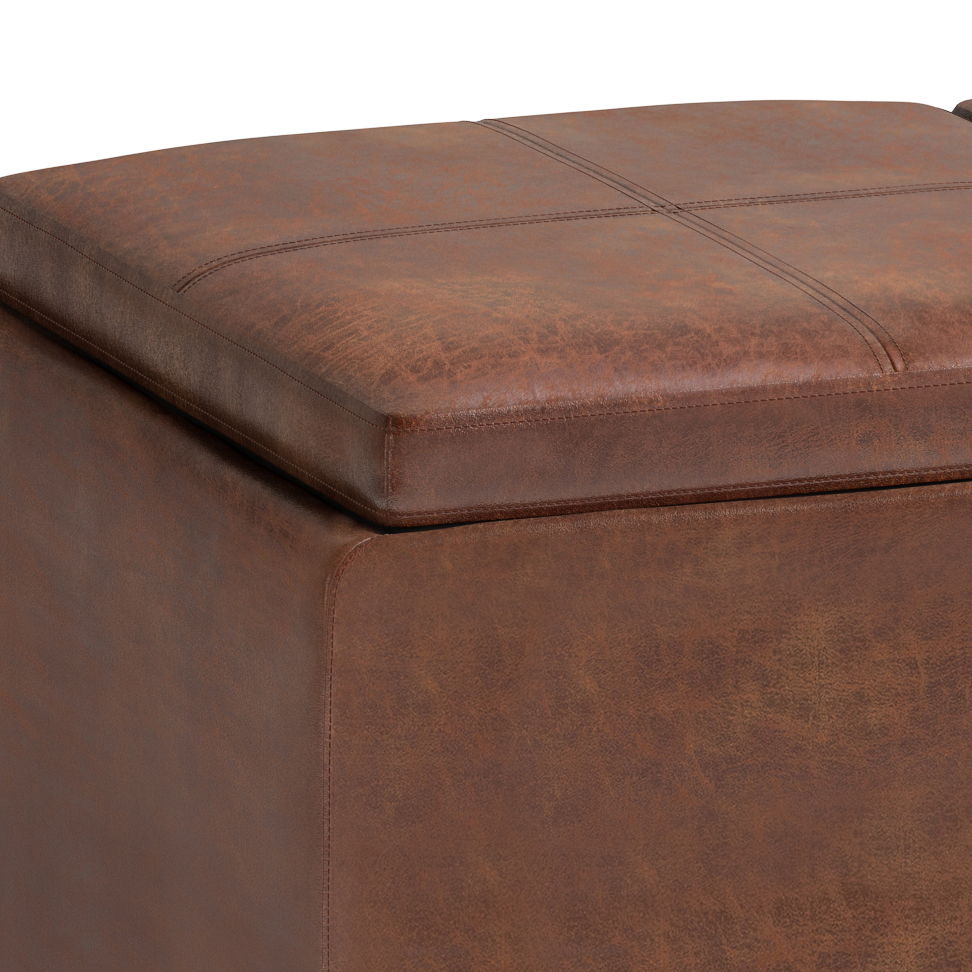 Avalon - Upholstered Storage Ottoman Simpli-Home
