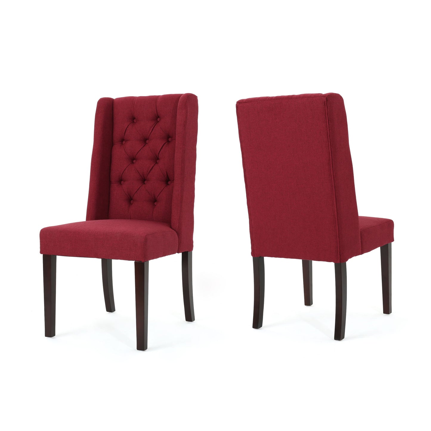 Sophisticated Tufted Dining Chair With High Back Design Noble House