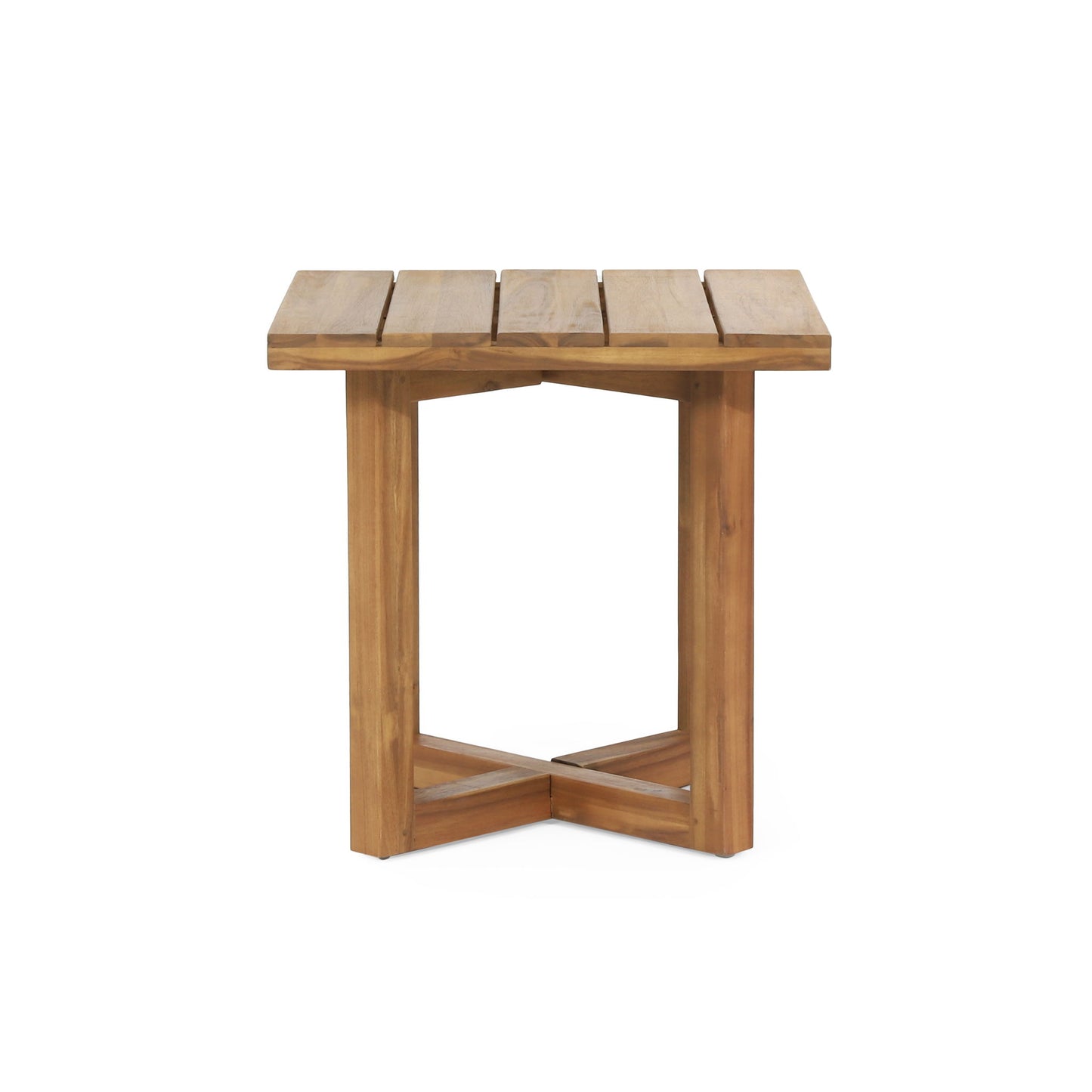 Ella - Square Side Table With Cross Stretcher Base Noble House