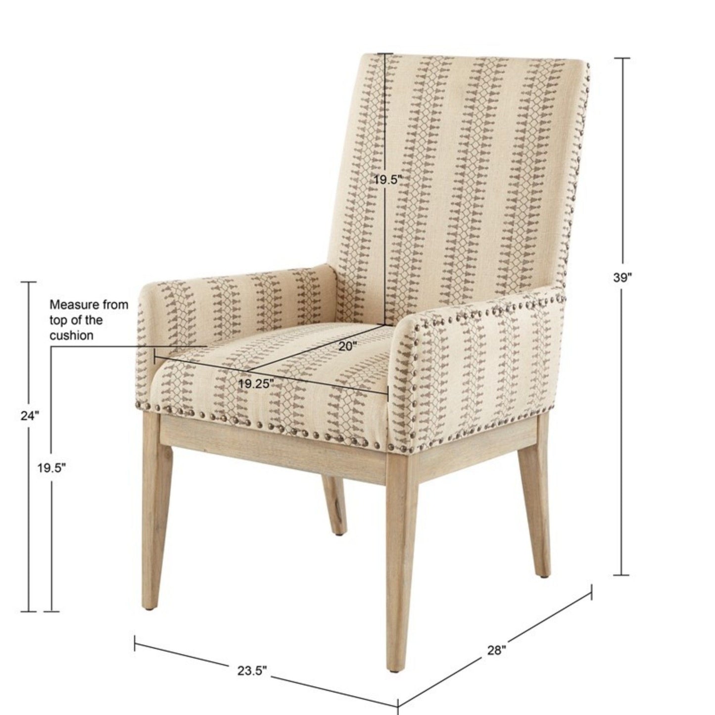 Rika - High Back Dining Armchair (Set of 2) - Natural JLA