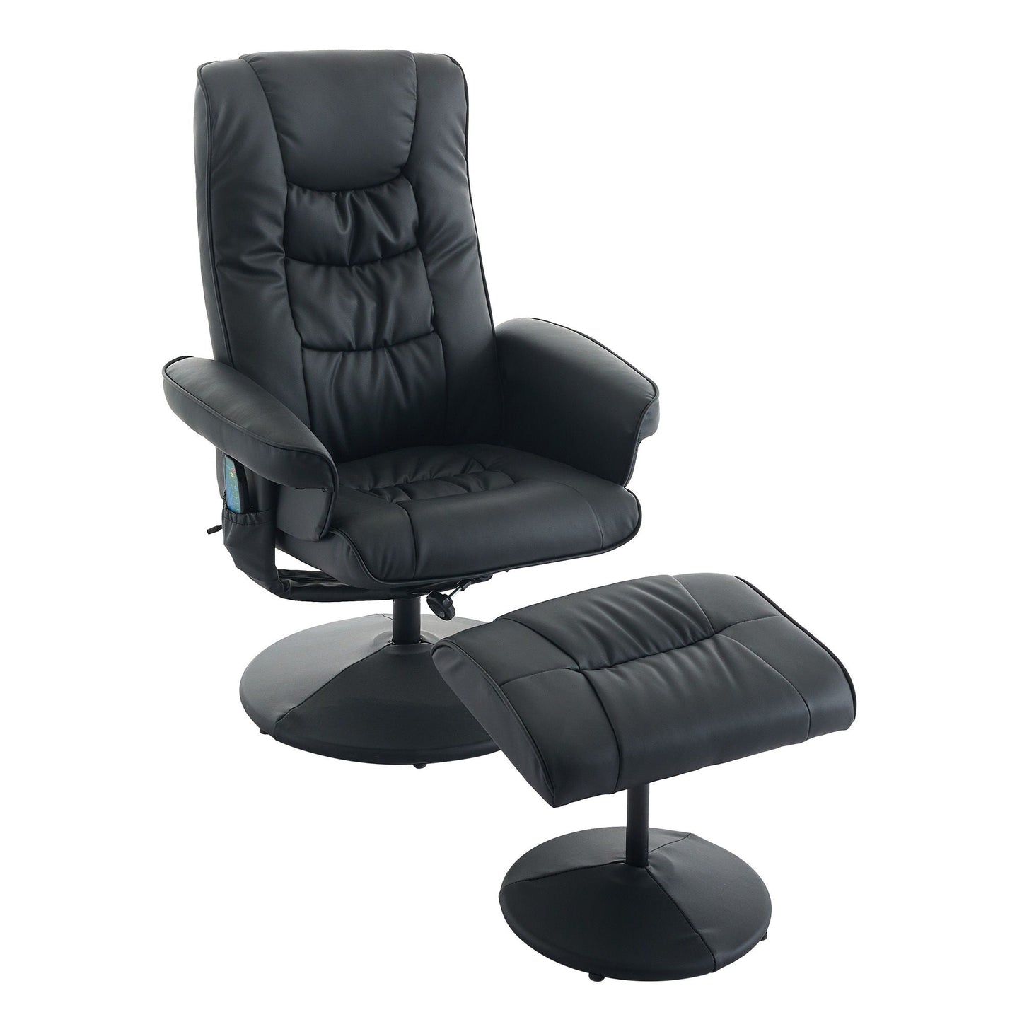 Recliner Chair With Ottoman, 360° Swivel Massage Lounge Chair With 5-Point Vibration & Heated Seat Home Essentials