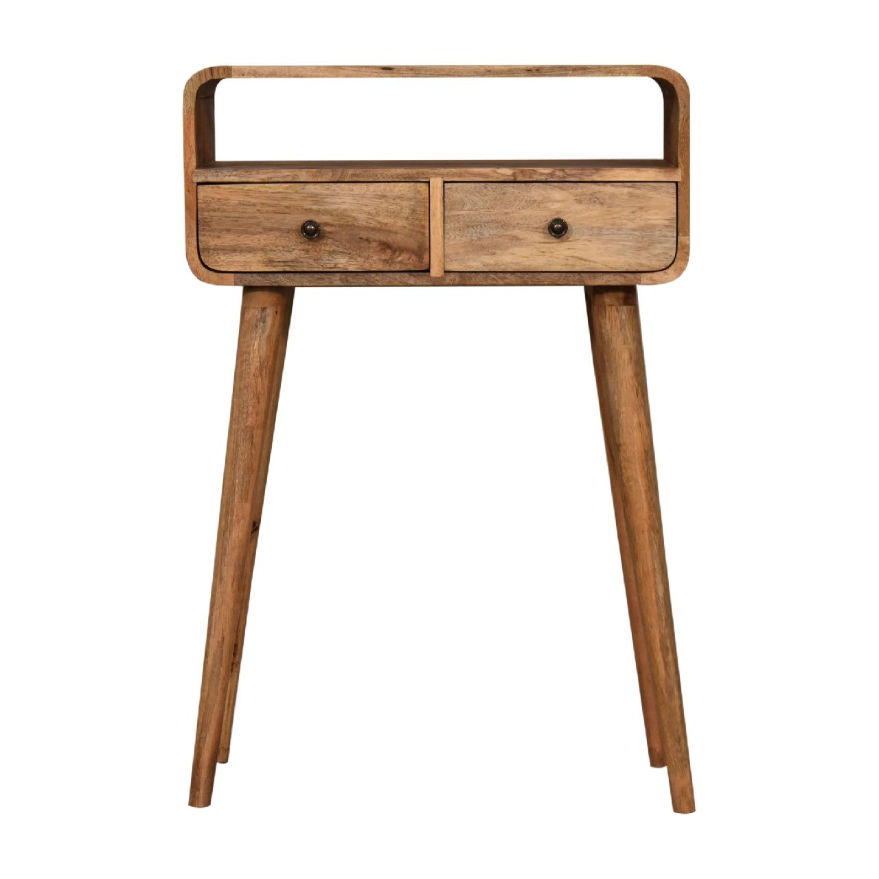 Curved Chestnut Console Table Artisan Furniture