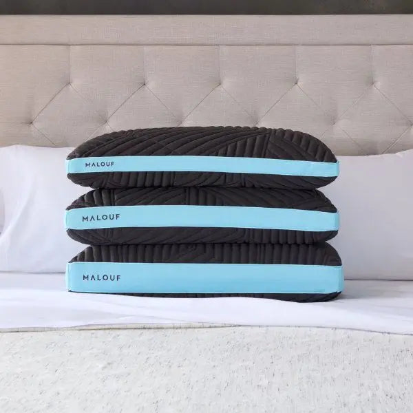 Ice Cloud - Omniphase Mid Loft Pillow - King High Loft Malouf