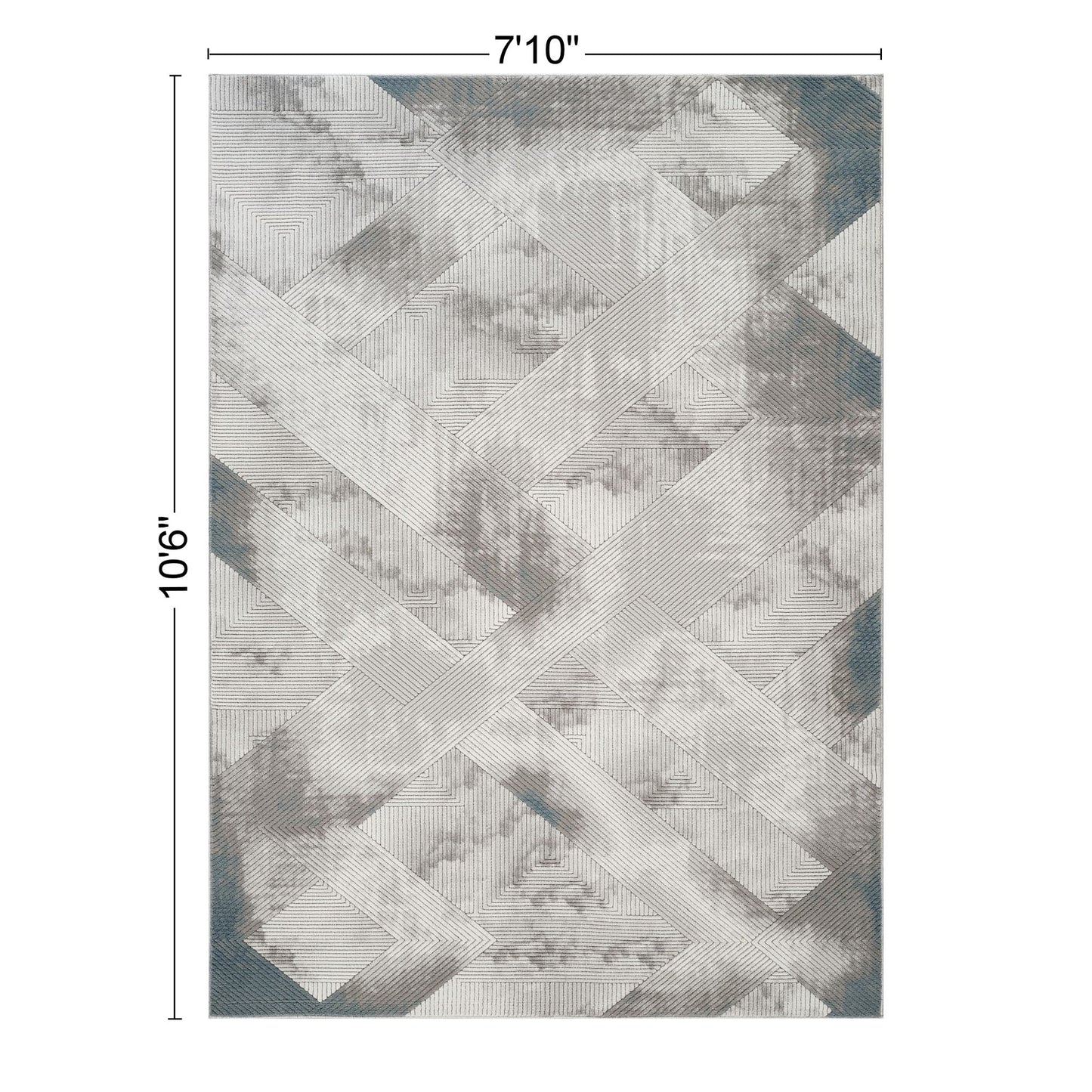Geometrix - Contemporary Rug With 3D Effect Icona Home Decor