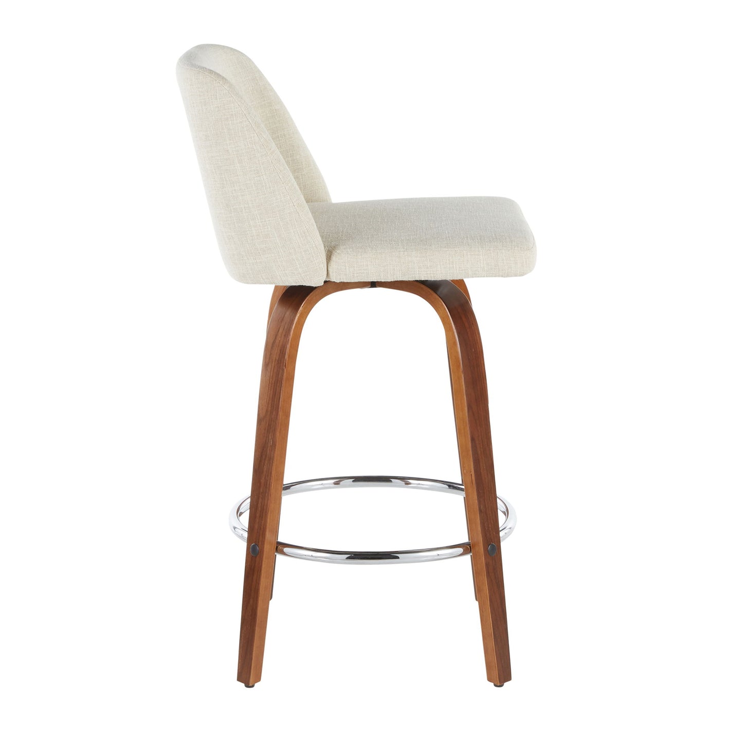 Toriano - Mid-Century Modern Counter Stool (Set of 2) Lumi Source