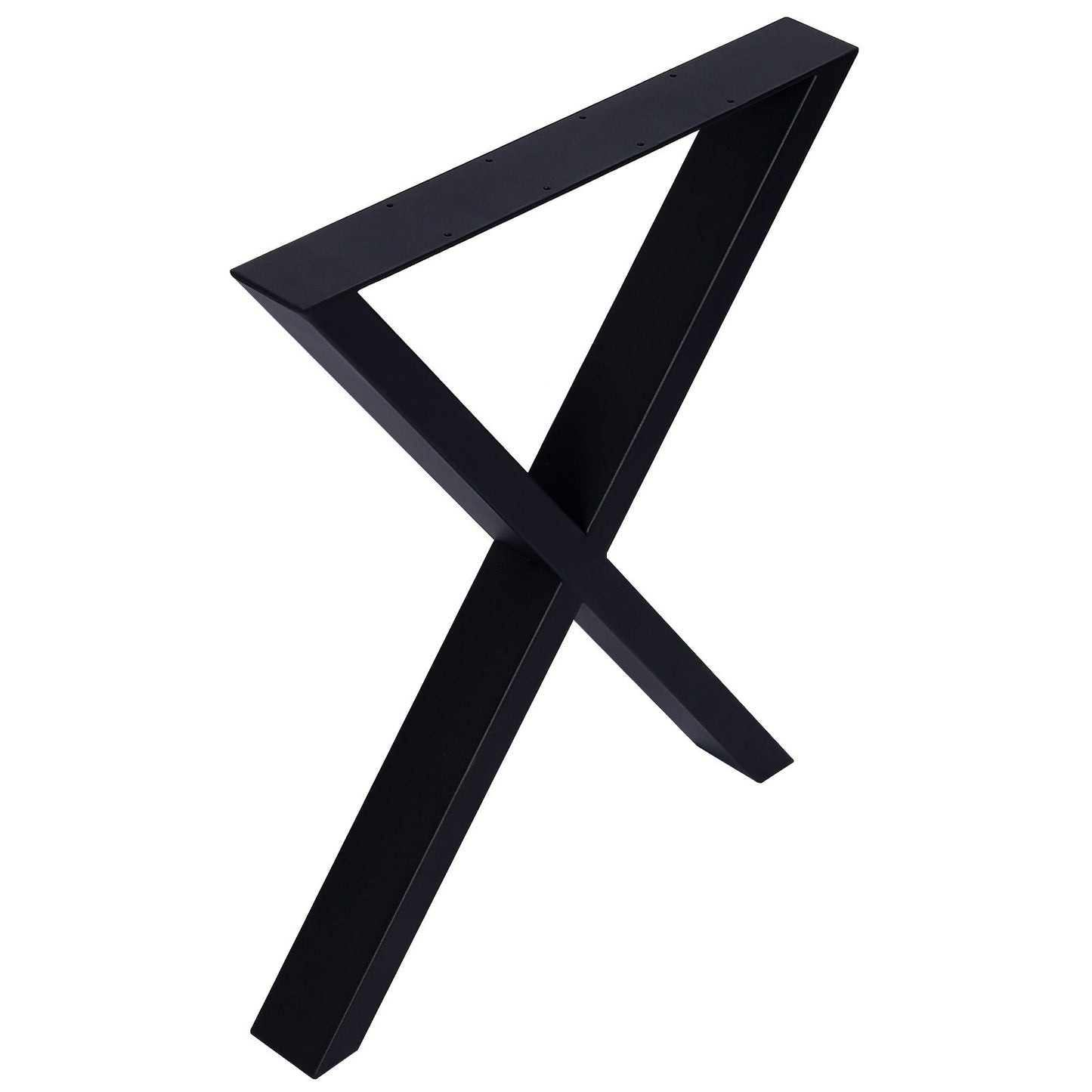 X Table Legs 28X 24", Wide Metal Table Legs, Heavy Duty Steel Desk Legs Table Leg Dining Table Legs Coffee Desk Leg (Set of 2) - Black Home Essentials